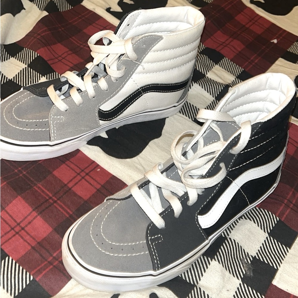 Black white and grey Hightop Vans!